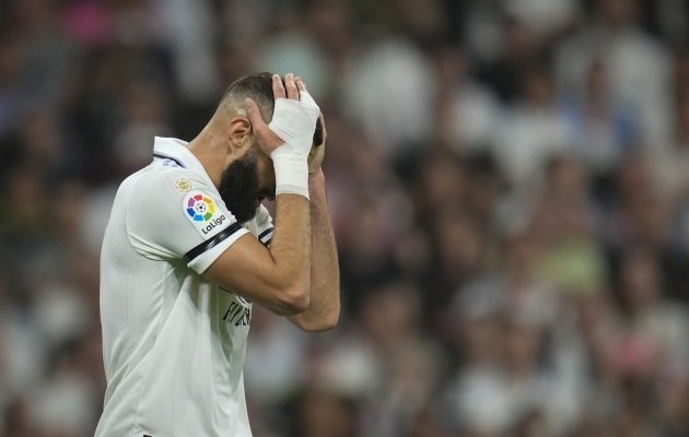 Penaltid ja Osasuna ei käi Karim Benzema jaoks kuidagi kokku. Foto: Scanpix / AP Photo / Manu Fernandez