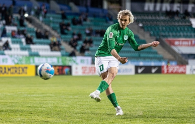 FC Flora ründaja Mark Anders Lepik. Foto: Jana Pipar / jalgpall.ee