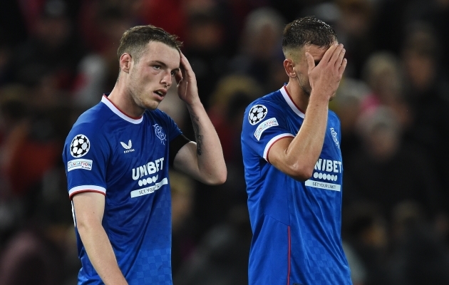 Glasgow' Rangersi seis on keeruline, sest kirja pole saadud &uuml;htegi punkti. Foto: Scanpix / Peter Powell / EPA