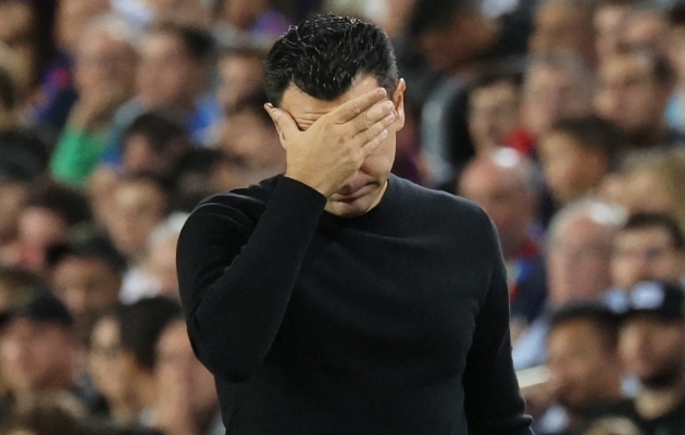 Xavi t&otilde;usis Barcelona peatreeneriks eelmise aasta 6. novembril. Selle ajaga pole hispaanlane &uuml;htegi karikat v&otilde;itnud. Foto: Scanpix / Nacho Doce / Reuters