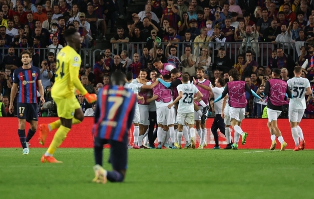Meistrite liigas kohtusid Barcelona ja Inter kahel korral. Avam&auml;ngus v&otilde;idutes 1:0 Inter, teine kohtumine l&otilde;ppes 3:3 viigiga. Foto: Scanpix / Nacho Doce / Reuters