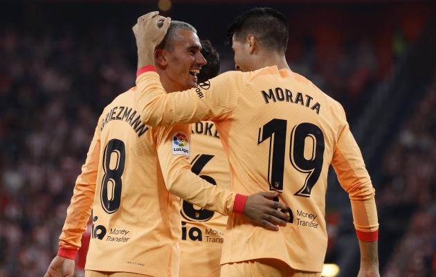 Sajaliste klubisse jõudnud Griezmann skooris Atletico pronksikohale