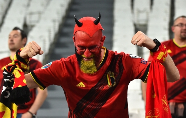 Punaste Kuraditena tuntakse nüüdseks nii Belgia koondist kui ka nende fänne. Foto: Scanpix / Reuters / Masismo Pinca