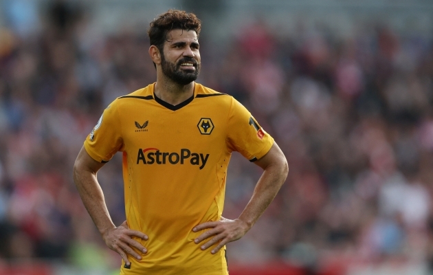 Diego Costa statistika Wolvesis: 0 väravat, peaga näkku ja 1 punane kaart