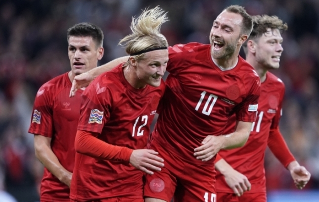 Taani jalgpallikoondis kuulub MM-finaalturniiril C-alagruppi koos Austraalia, Prantsusmaa ja Tuneesiaga. Neist kahe esimesega mängiti samas alagrupis ka neli aastat tagasi toimunud MM-il. Foto: Scanpix / Liselotte Sabroe / Ritzau Scanpix / AFP