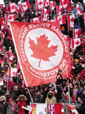 Kanada fännid ootavad väga maailmameistrivõistlusi. Foto: Scanpix / Nathan Denette / AP