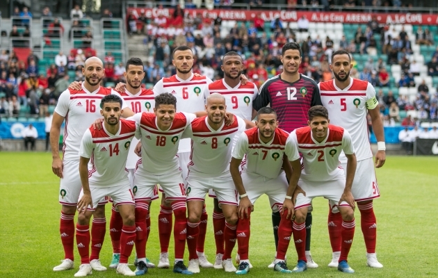 Ziyech, Hakimi, Saiss ja teised olid koondises juba nelja aasta eest, mil valmistuti MM-iks Tallinnas. Foto: Brit Maria Tael