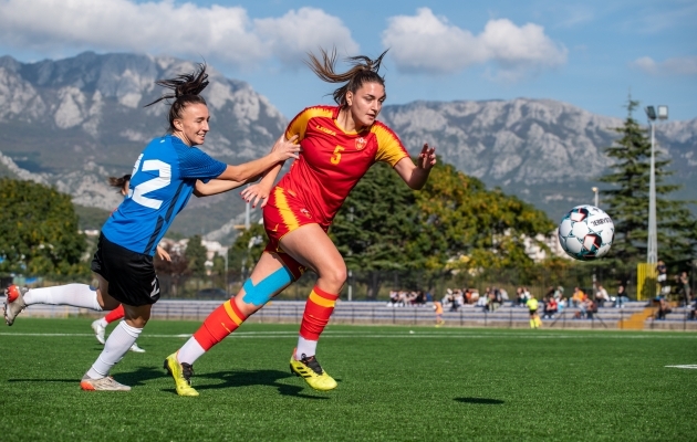 Montenegro ja Eesti tegid 1:1 viigi. Foto: Liisi Troska / jalgpall.ee
