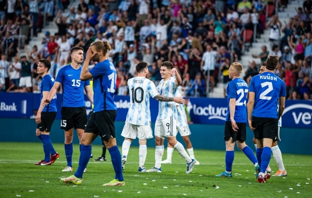 Eesti koondis on ajaloo jooksul võtnud nii suuri võite kui saanud ka suuri kaotuseid. Jalgpallis pole päevad kunagi vennad. Foto: Brit Maria Tael