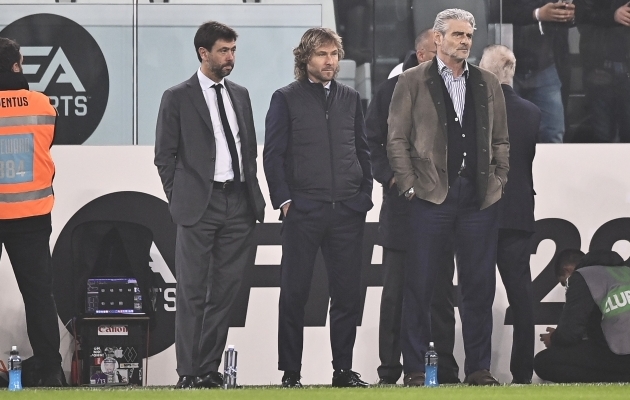 Juventuse lahkunud president Andrea Agnelli, lahkunud asepresident Pavel Nedved ja tegevjuht Maurizio Arrivabene. Foto: Scanpix / Fabio Ferrari / LaPresse / ZUMA Press