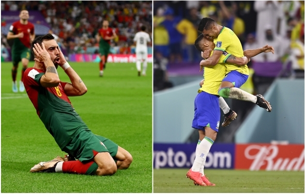 Portugal ja Brasiilia on edasi pääsenud. Fotod: Scanpix / Lee Smith / Reuters / Fabio Ferrari / LaPresse / ZUMA Press