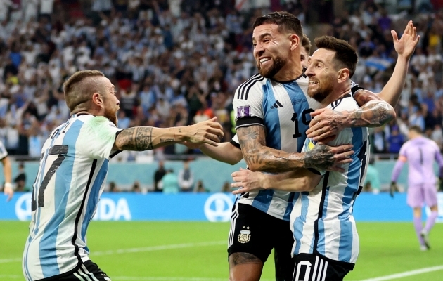 Argentina alustas MM-i küll kaotusega, kuid edaspidi hakkasid asjad kenasti voolama. Foto: Scanpix / Carl Recine / Reuters