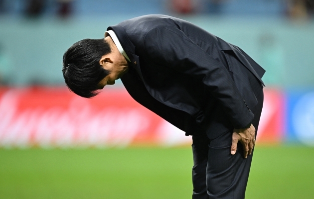 Jaapani peatreener Hajime Moriyasu. Foto: Scanpix / Dylan Martinez / Reuters