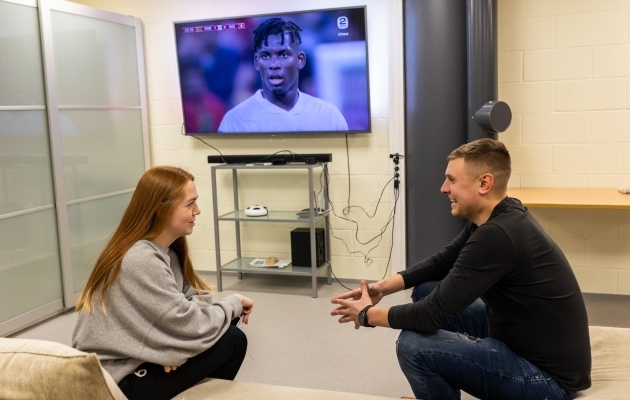 Tanel Üprus vestles Soccernet.ee-ga pikemalt. Foto: Brit Maria Tael
