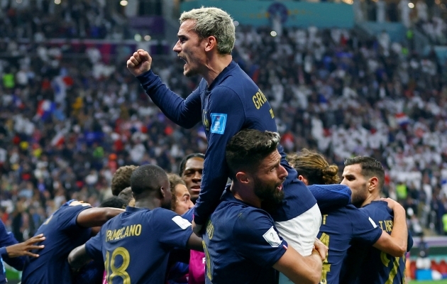 Antoine Griezmann söötis ja söötis, niisiis Prantsusmaa võitis. Foto: Scanpix / Matthew Childs / Reuters