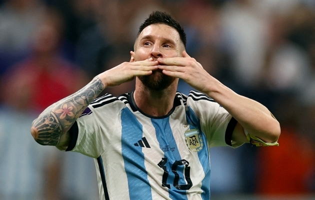 Lionel Messi Horvaatiaga peetud matšis. Foto: Scanpix / Kai Pfaffenbach / Reuters
