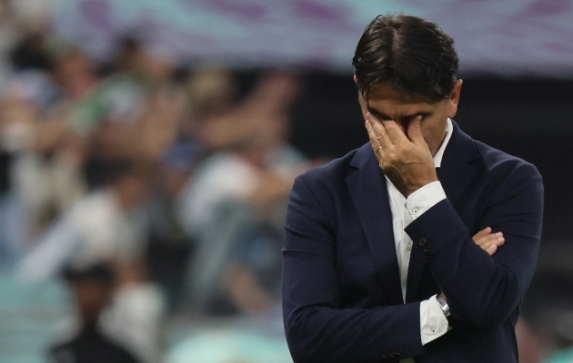 Zlatko Dalic Argentinaga peetud kohtumises. Foto: Scanpix / Jack Guez / AFP