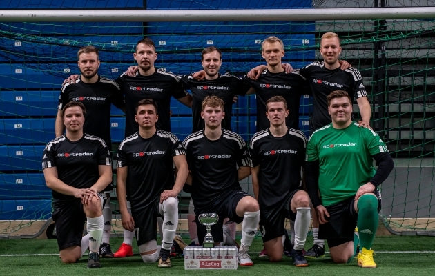 Võitjavõistkond Sportradar Group. Foto: Liisi Troska / jalgpall.ee