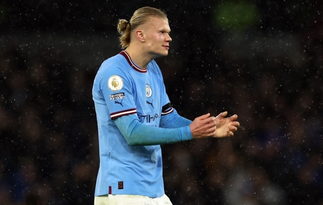Haaland nihutas veelgi väravarekordit, aga City kaotas Evertonile punkte