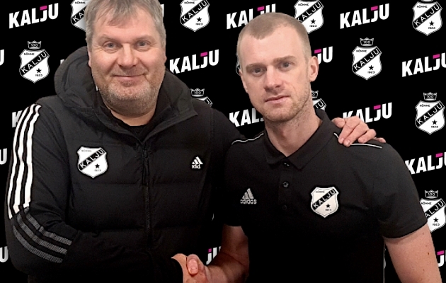 Maksim Podholjuzin vahetas Levadia rohelise särgi Kalju musta vastu. Foto: Nõmme Kalju FC