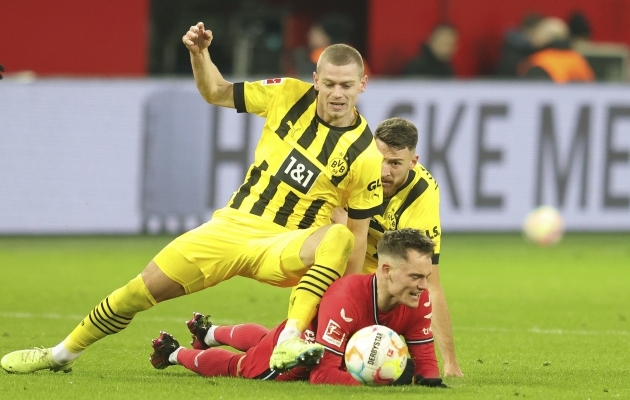 Uut aastat hästi alustanud Dortmund surus Leverkuseni vastupanu jõuga maha. Foto: Scanpix / Picture Alliance / Sportphoto