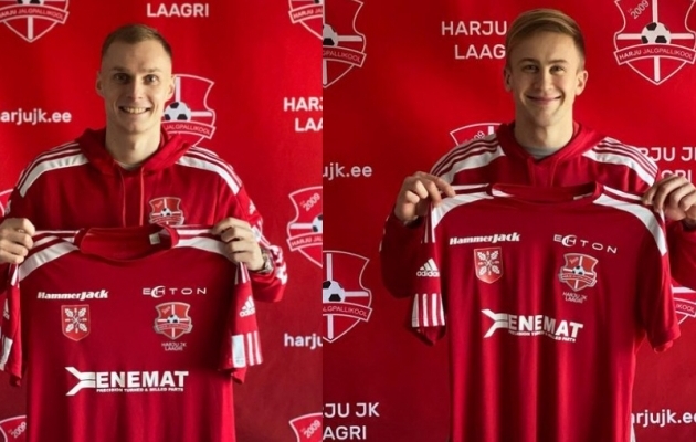 Aleksandr Ivanjušin ja Andre Järva jätkavad Harju JK Laagris. Foto: Harju JK Laagri / Instagram