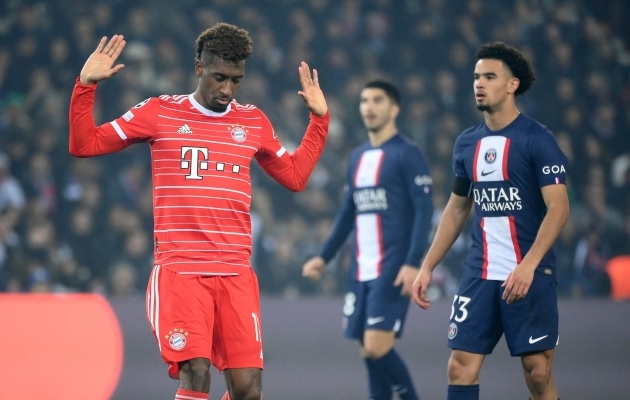 Endise PSG m&auml;ngijana Kingsley Coman oma v&auml;ravat ei t&auml;histanud. Foto: Scanpix / Franck Fife / AFP