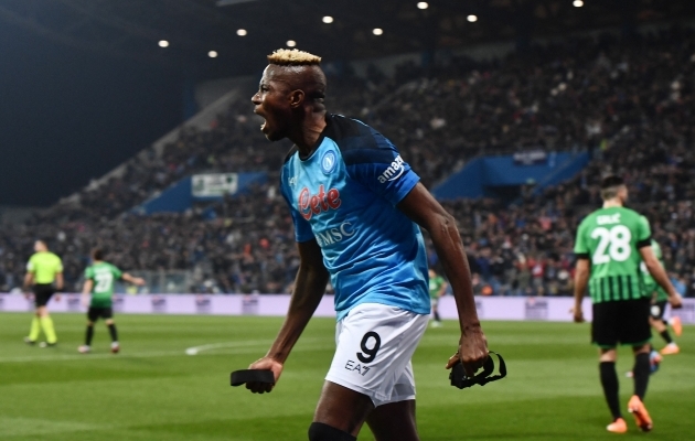 Terav lööginurk Osimheni ei pidurdanud ja Napoli liigub võimsalt