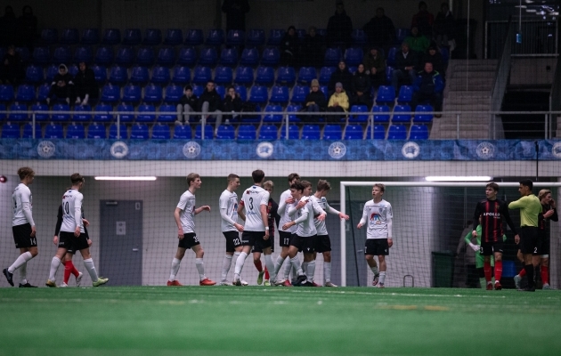 U19 Eliitliiga Meistriliiga alagrupimängud on lõpule jõudmas, jäänud on JK Tallinna Kalevi ja FC Nõmme Unitedi kohtumine. Foto: Jana Pipar / Jalgpall.ee