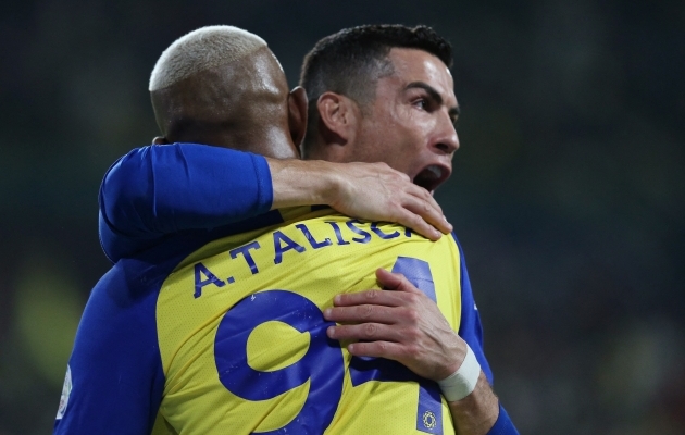 Al-Nassri väravamasinad Anderson Talisca ja Cristiano Ronaldo. Foto: Scanpix / Ahmed Yosri / Reuters