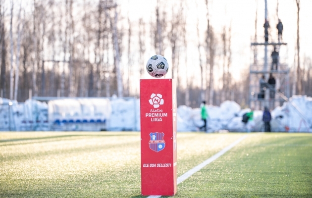 Premium liiga pühapäevane mäng kolis Narvast Paidesse
