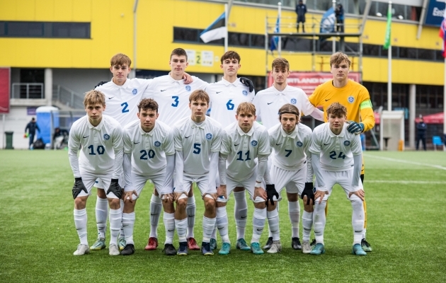 Eesti U19 koondis. Foto: Katariina Peetson / jalgpall.ee