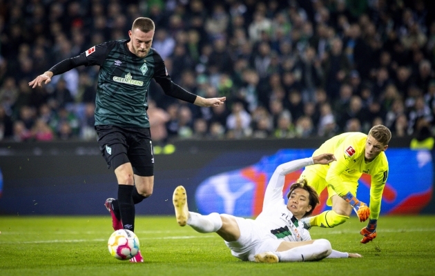 Marvin Ducksch lõi Mönchengladbachi vastu kaks väravat. Foto: Scanpix / Moritz Müller / Imago Images
