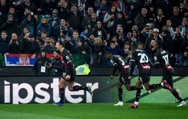 Zlatan Ibrahimovici väravast Milanile ei piisanud. Foto: Scanpix / Ettore Griffoni / EPA
