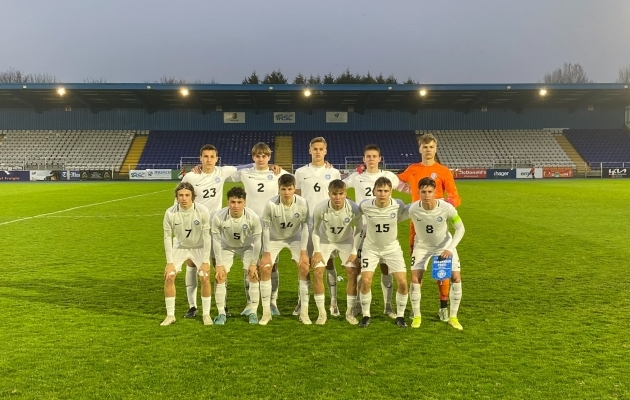 Eesti U19 koondis lõpetas Eliitliiga turniiri kolme kaotusega. Foto: jalgpall.ee