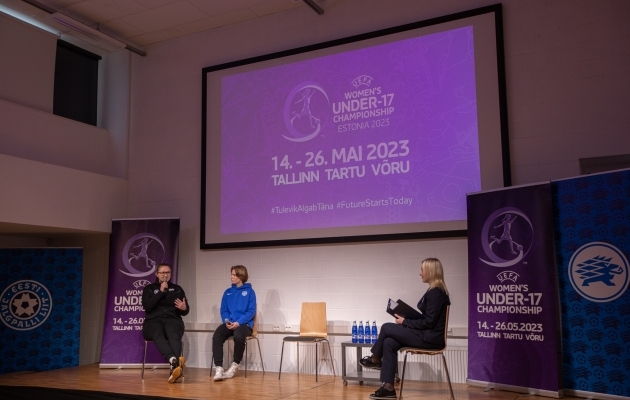 Neidude U17 EM-finaalturniiri avaüritus Tallinnas. Foto: Katariina Peetson