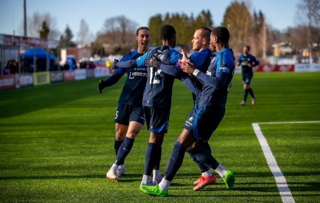 Paide Linnameeskond sai minimaalse, aga olulise v&otilde;idu Harju JK Laagri vastu k&auml;tte. Foto: Gertrud Alatare