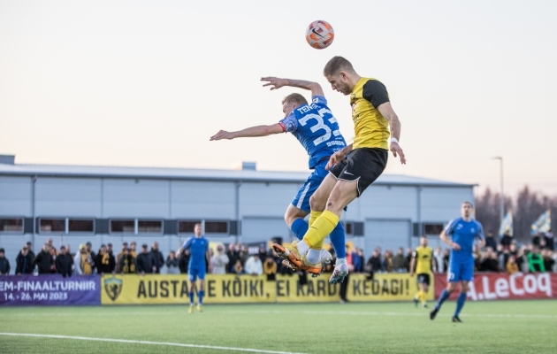 Vaprus on hooaja alguses n&auml;idanud Tammekast k&otilde;rgemat lendu. Foto: Katariina Peetson / jalgpall.ee