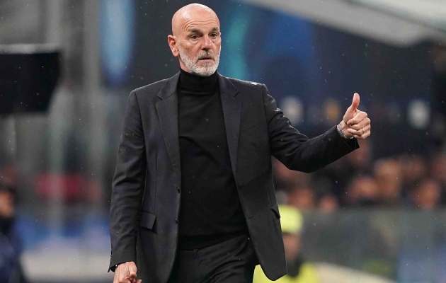 Stefano Pioli kiitis meeskonda. Foto: Scanpix / LaPresse via Zuma Press / Spada
