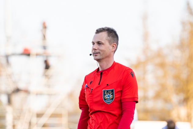 Peakohtunik Kristo K&uuml;lljastinen. Foto: Liisi Troska / jalgpall.ee