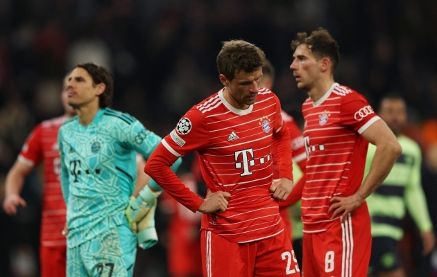 Pettunud Müncheni Bayern jäi kolmandat aastat järjest Meistrite liiga poolfinaali ukse taha. Foto: Scanpix / Leonhard Simon / Reuters