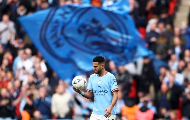 Riyad Mahrez korda kolm ehk Manchester City karikajaht jätkus kindlalt