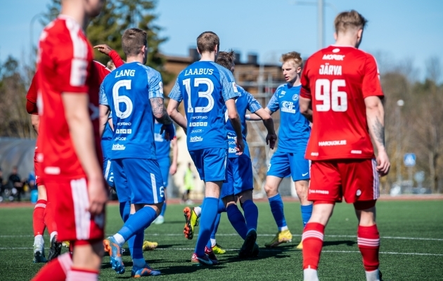 Tartu Tammeka teine v&auml;rav oli see, mis p&ouml;&ouml;ras m&auml;ngu nende kasuks. Foto: Liisi Troska / Jalgpall.ee