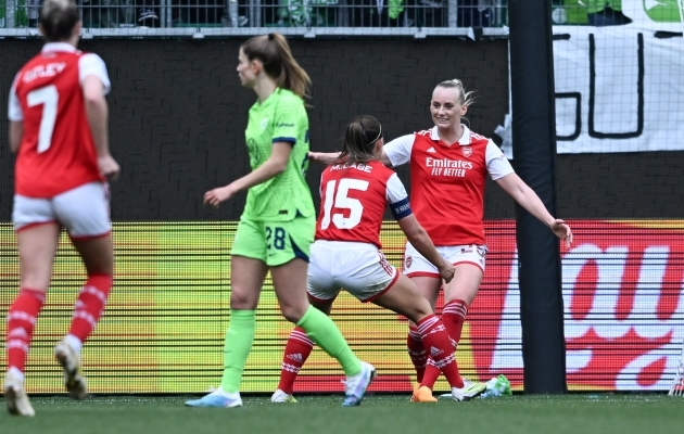 Wolfsburg mängis poolfinaalis rekordpubliku ees Arsenali vastu 2:0 edu maha