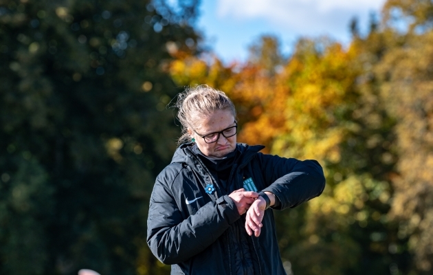 FC Flora juhendajal Aleksandra Ševoldajeval on UEFA Pro kvalifikatsioon, kuid mõni kolleeg on koguni kaks astet madalamal. Foto: Liisi Troska / jalgpall.ee