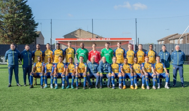 Hashtag Unitedi koosseis hooajal 2022-23. Foto: Nashy Photo / Lucy Copsey / Hashtag Unitedi koduleht