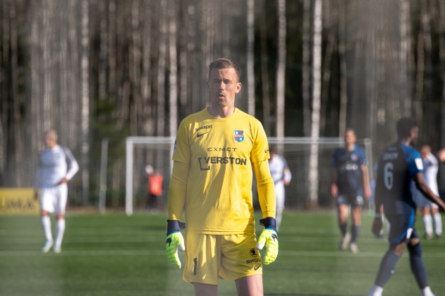 Mihkel Aksalu &uuml;le pika aja Premium liigas. Foto: Liisi Troska / jalgpall.ee