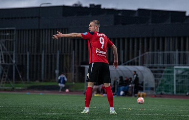 Tristan Koskor oli taas resultatiivne. Foto: Liisi Troska / jalgpall.ee