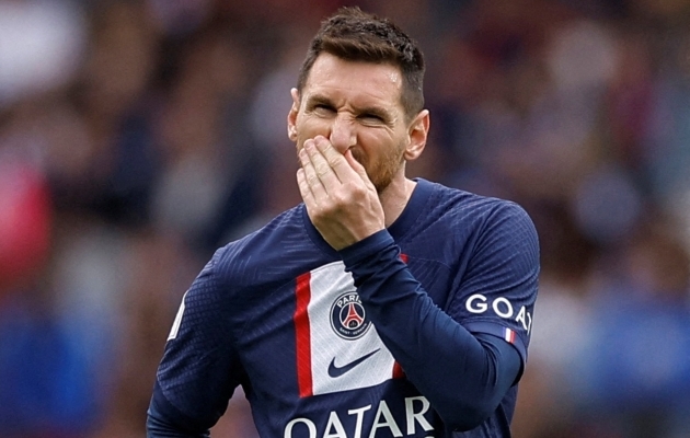 Lionel Messi sai PSG-lt kahenädalase mängukeelu. Foto: Scanpix / Christian Hartmann / Reuters