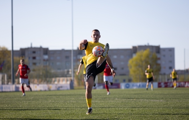 Ronaldo Tiismaa oli m&auml;ngus Narva vastu staar. Foto: Jana Pipar